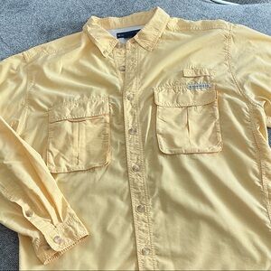 Exofficio Men's Button Down Shirt - Light Yellow